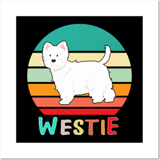 Vintage Retro Westie Posters and Art